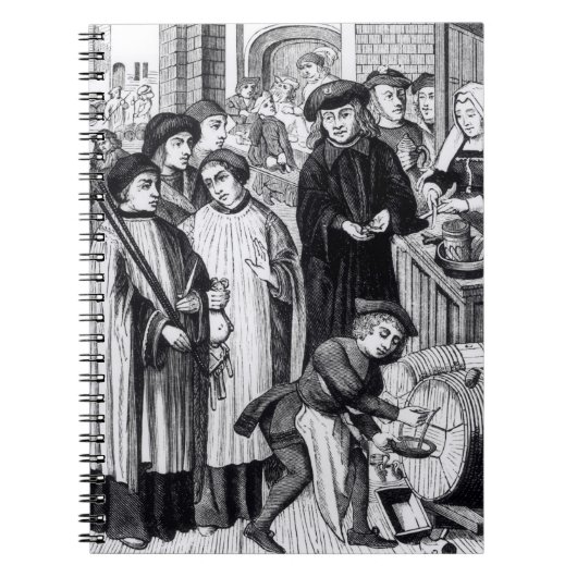 Tournai bの章に許可されるワインの賦課金 ノートブック (正面)