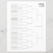 Tournament draw template paper sheet for 64 player (裏面)
