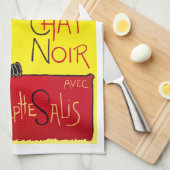Tournee du Chat Noirのフランスのなキャバレーの台所タオル キッチンタオル (四つ折り)