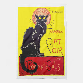 Tournee du Chat Noirのフランスのなキャバレーの台所タオル キッチンタオル
