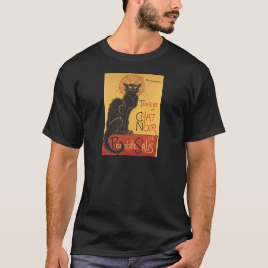 Tournee du Chat Noirの1896年のキャバレーポスター Tシャツ (正面)
