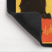 Tourneee du Chat NoirのSteinlenの黒猫のヴィンテージ マウスパッド (コーナー)