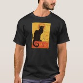 Tourneee du Chat NoirのSteinlenの黒猫のヴィンテージ Tシャツ (正面)