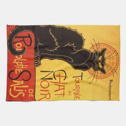 Tourneee du Chat Noir -ヴィンテージポスター キッチンタオル (横)