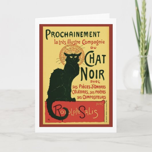 Tourneee du Chat Noir、Theophile Steinlen カード (正面)
