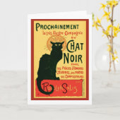 Tourneee du Chat Noir、Theophile Steinlen カード (黄色い花)