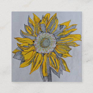 tournesolの名刺、ヒマワリの名刺 スクエア名刺