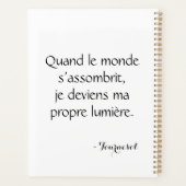 Tournesol lumineux pixelisé プランナー手帳 (裏面)