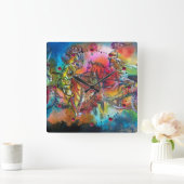 TOURNMENTの騎士のCHANSON DEロランドCOMBAT スクエア壁時計 (ホーム)