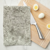 Tournus、Lonsle Saunier キッチンタオル (四つ折り)