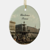 Tournyのボルドー、フランスを置いて下さい セラミックオーナメント (右)