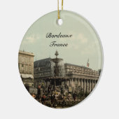 Tournyのボルドー、フランスを置いて下さい セラミックオーナメント (左)
