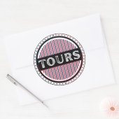 Tours City Pride Emblem – French Identity ラウンドシール (封筒)