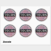 Tours City Pride Emblem – French Identity ラウンドシール (シート)