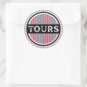Tours City Pride Emblem – French Identity ラウンドシール (バッグ)
