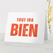 Tout Ira Bien  カード (黄色い花)