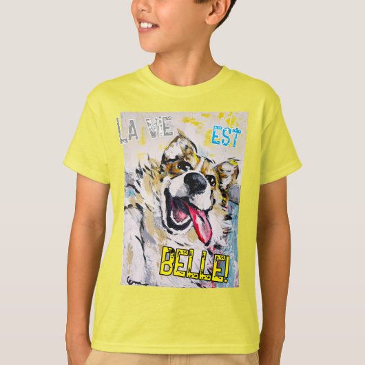 Tout sourire La vie est belle! Tシャツ (正面)