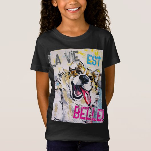 Tout sourire La vie est belle! Tシャツ (正面)