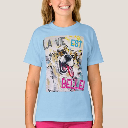Tout sourire La vie est belle! Tシャツ (正面)