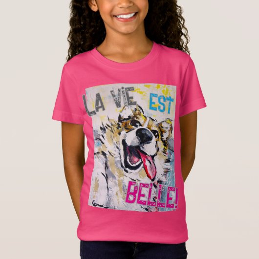 Tout sourire La vie est belle! T-shirt Tシャツ (正面)