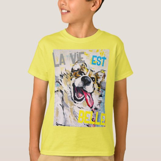 Tout sourire La vie est belle! T-shirt Tシャツ (正面)