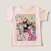 Tout sourire Life is fun! T-shirt (デザイン正面)