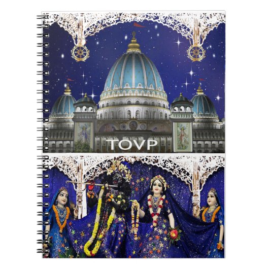 TOVP/Radha Madhavaの螺線形ノート ノートブック (正面)