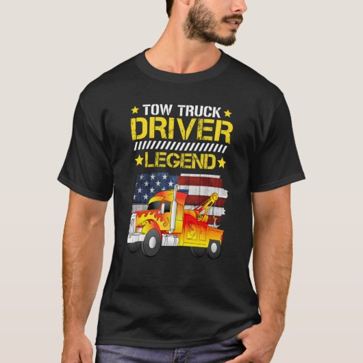 Tow truck driver legend tシャツ (正面)