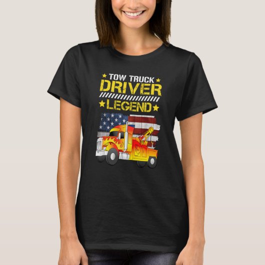Tow truck driver legend tシャツ (正面)
