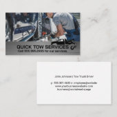 Tow Truck Operator Securing Car 名刺 (正面/裏面)