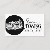 Tow Truck Services QR Code Logo 名刺 (正面)