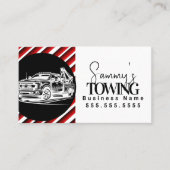 Tow Truck Services QR Code Logo 名刺 (正面)
