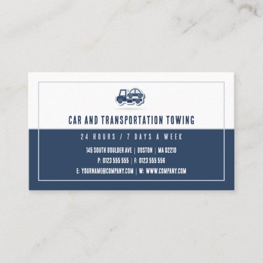 Tow Truck Services | Your tow Anywhere Anytime 名刺 (正面)