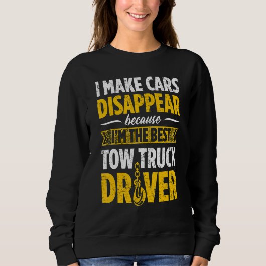 Tow Trucker Tow Truck Driver Tow Operator Breakdow スウェットシャツ (正面)