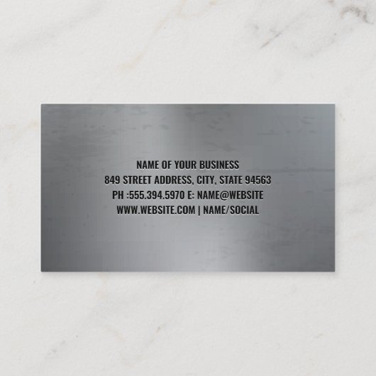 Tow Trucking | Wrenches | Auto Services 名刺 (裏面)