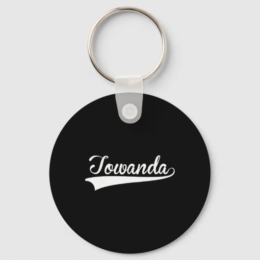 Towanda セール ヴィンテージ レトロ フォント キーホルダー (正面)