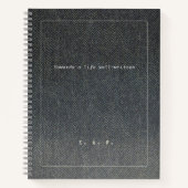 'Towards a Life Well-Written' Tweed Graduation ノートブック (正面)