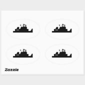Towboatロゴシール 楕円形シール (シート)