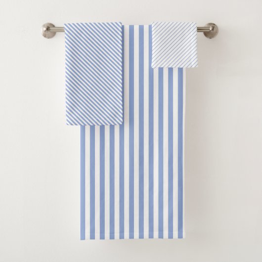 Towel Set - Blue Stripe Patterns バスタオルセット (インサイチュ)