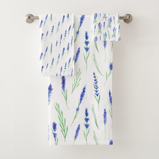 Towel Set - Lavender Patterns バスタオルセット (インサイチュ)