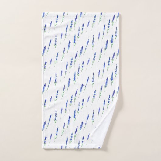 Towel Set - Lavender Patterns バスタオルセット (ハンドタオル)