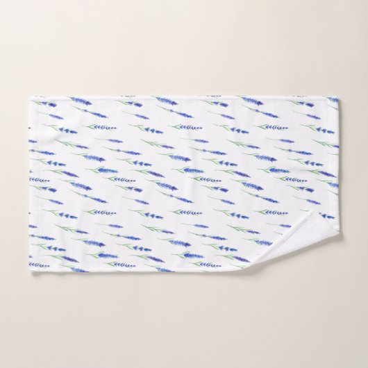 Towel Set - Lavender Patterns バスタオルセット (ハンドタオル)