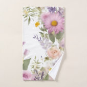 Towels with Spring Florals Design バスタオルセット (ハンドタオル)