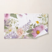 Towels with Spring Florals Design バスタオルセット (ハンドタオル)