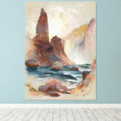 Tower at Tower Falls, Yellowstone キャンバスプリント (インサイチュ (ウッドフロア))