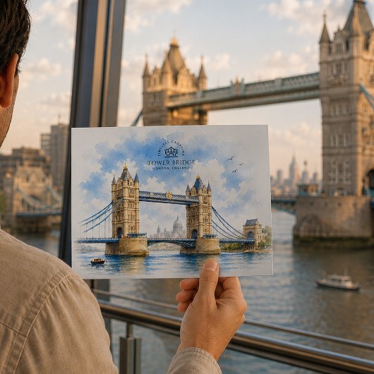 Tower Bridge、ロンドン、イングランド、象徴的なランドマーク ポストカード