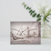 Tower Bridge and Sun Dial, London UKポストカード ポストカード (スタンド正面)