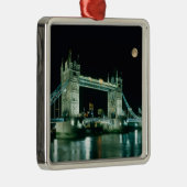 Tower Bridge at Night，ロンドン，イギリス メタルオーナメント (右)