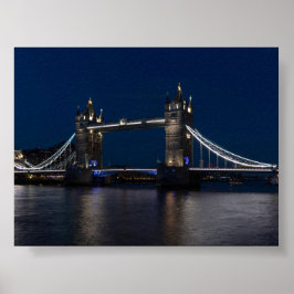 Tower bridge by night ポスター