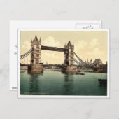 Tower Bridge, III. (open), London, England lear Ph ポストカード (正面/裏面)